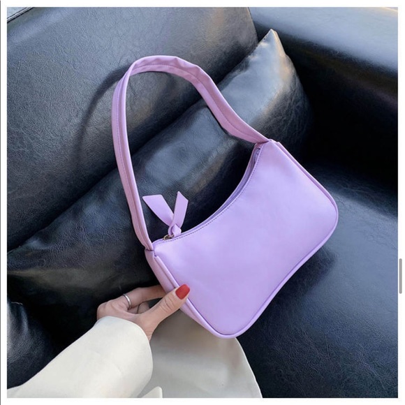 Lilac Hobo Purse Small Bag Fashion Trendy - Picture 9 of 16